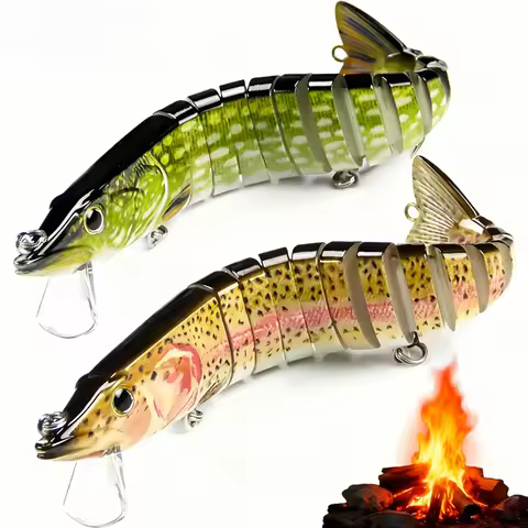 114mm 14g Sinking Diving Multi Joint Swimbait 13 Segment Jointed Wobblers For Pike Perch Bass Trolli