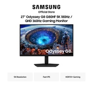 Samsung 27" Odyssey G8 G80HF 5K 180Hz / QHD 360Hz Gaming Monitor