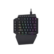 e-element one-handed gaming keyboard 44-key white axis low-noise mechanical keyboard USB wired compact design RGB light-emitting LED backlight attached Full programmable LOL/PUBG/Fortnite/W