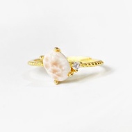 2件85折 | 印尼鈉沸石純銀戒指 (粉海紋 如夢似幻 冷門礦石)