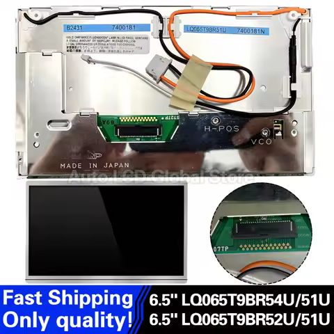 LCD Display LQ065T9BR54U LQ065T9BR51U LQ065T9BR52U LQ065T9BR51 For BMW X5 E53 E39 E38 E46 For Honda 