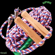 NG1ZX Long Jump Rope, 10m Length 32.8ft Length Multiplayer Skipping Rope, Fun Wooden Handle Multipla