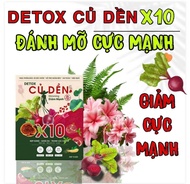 DETOX CỦ DỀN X10 KHỬ MỠ SIÊU MẠNH TOP 1