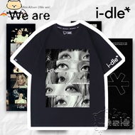 I-dle Tshirt I-DLE (G)I-DLE Close Up of Eyes Tshirt I-dle (아이들) 8th Mini Album [We Are] Tshirt Unise