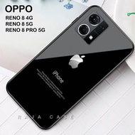 Softcase Glass Kaca OPPO RENO 8 4G/5G RENO 8 PRO 5G - Casing Hp - J80 - Pelindung hp OPPO RENO 8 4G/5G RENO 8 PRO 5G - Case Handphone - Pelindung Handphone - Case Hp OPPO RENO 8 4G/5G RENO 8 PRO 5G