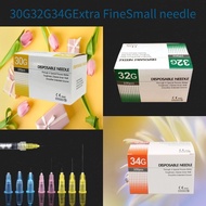 100pcs 30G4mm 30G13mm 30G25mm 32G4mm 32G13mm Disposable Beauty Small Needle 34G4mm