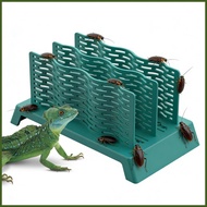 Bearded Dragon Food Bowl Anti-Escape Feeding Box Gecko Food Bowl for Terrarium Tank Chameleon Lizard