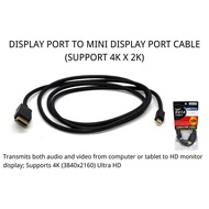 TINYTECH DISPLAY PORT TO MINI DISPLAY PORT CABLE (SUPPORT 4K X 2K)