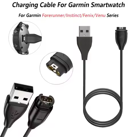 Durable Charger Cable for Garmin Fenix 7 6 5 S X,Forerunner 945 45 245,Vivoactive 5 4 4S 3,Instinct 