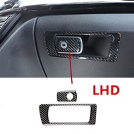 【Expert Recommended】 Carbon Fiber Car Co-Pilot Panel Decoration Cover Trim Box Switch Frame Sticker 