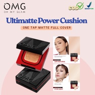 OMG Oh My Glow Ultimatte Power Cushion 11g - Cushion Foundation Concealer Skin Tint Make Up