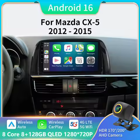 Android 16 carplay For Mazda CX 5 CX5 CX-5 2012 - 2016 Video Player Car Radio Multimedia Navigation 