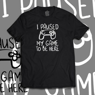 Men t shirt Gamer Shirt | Paused My Game Grunge