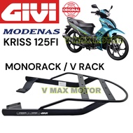 Modenas Kriss 125FI Monorack 100% Original GIVI V RACK / Box Kaki / Tapak Box Givi Sesuai All Univer