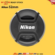 Front Lens Cap Nikon 52mm Nikkor AFS AF-S 18-55mm G VR ED VR ll AF-S 35mm 1.8G AF 50mm 1.8D AFS 55-2