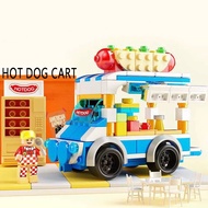 Toko Mixue Mainan Balok - Starbucks KFC Indomaret Hadiah Menarik untuk Mini Rumah - Mainan Anak Pe