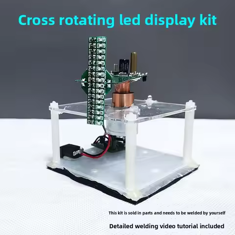 RotationLEDDisplay Screen Kit Send51Microcontroller Source Code Electronic ComponentsdiyMaking Parts