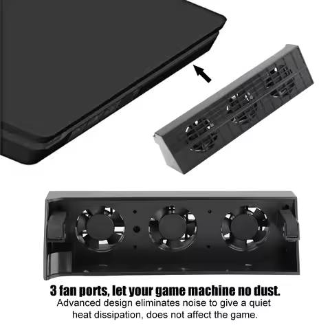 Cooler for PS4 Slim Heat Exhauster Cooler Intelligent Temperature Control Coolling Fan for PS4 Slim 