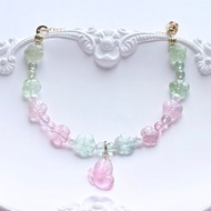 凝雨 冰淇淋碧璽小花手鍊