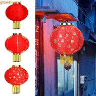 GLOWHIVE Festive Lantern, Round Chinese Chinese Lantern, Portable Handmade Hanging Red Traditional L