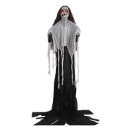 Halloween Ornament Scary Ghost Bride Figure with Sound Battery Operated Halloween Skeleton Decoratio