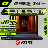 MSI Katana 15 HX Gaming Laptop — Esports Ready — RTX 5070 - 15.6" QHD 165Hz - i9-14900HX - 16GB - 1T