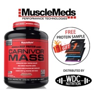 Musclemeds Carnivor Mass Beef Protein (6lbs & 10lbs) - penambah berat Mass Gainer, Weight Gainer, Su