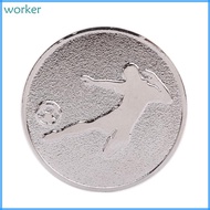 Wor* Football Referee Flip Coin Double-Sided Referee Side Toss Coin Tool Durable