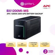 APC BX1200MI-MS Back-UPS 1200VA, 230V, AVR, 4 universal & 1 IEC outlets Battery Backup