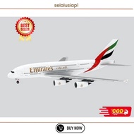 Diecast Toy Airplane Miniature Papercraft Airbus A380 Emirates NNY DIY