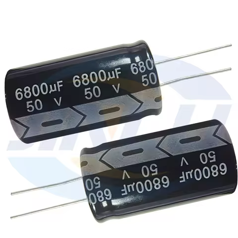 2pcs 50V6800uf 22x40mm Aluminum Electrolytic Capacitor 6800uf50v 50v6800mf 6800mf50v 50v6800MFD 6800