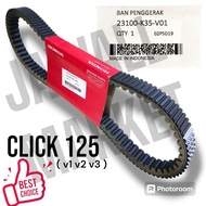 V-Belt Click 125i v1v2v3 . (23100-K35-V01) . Honda Genuine CVT Parts for Automatic Transmission Moto