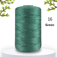 Premium 2.5mm Rolled Crochet Polyp Nylon Premium Shiny Soft + A Bit Elasticity Yarn Ice PP hollow Cord for Macrame,Crochet bags,hats