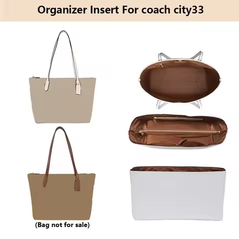 Bag Organizer Insert Waterproof and lightweight For coach city33 Bag Handbag Storage Tote Bag Bag Ac