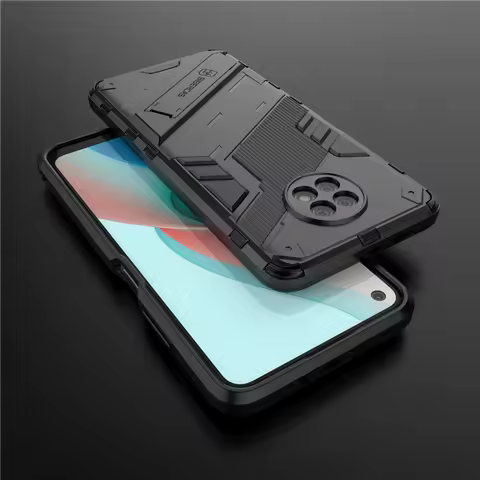 For Xiaomi Redmi Note 9T 5G Case Cover Shockproof Silicone Bumper Holder Stand Armor Hard PC Phone C
