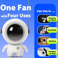 Astronaut Fan Mini Fan Mini Fan Handheld USB Chargeable Hanging Neck Fan Silent 360 Rotating