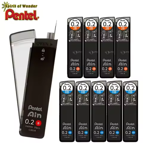 3Boxes Japan Pentel Leads C282 0.2mm Fine Sketch Pencil Lead Drawing Glove Sketching Drawing Mechani