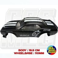 TG RACING 1/24 Dodge SRT Plastic Car Body Shell – 110mm Wheelbase