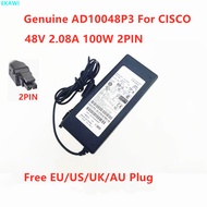 Genuine AD10048P3 48V 2.08A 100W 2PIN AC Adapter For CISCO ASA 5505 WLC2106 ASA5505 341-0183-02 Fire