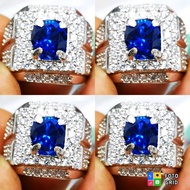 Batu permata blue moissanite