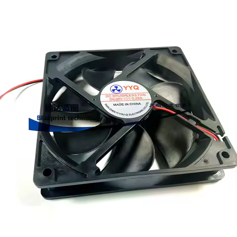 New Silent DC 36V 0.2A 120MM 12025 Cooling Fan 12025 120*120*25MM 12*12*2.5CM Chassis Fan Computer C