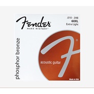 Fender Guitar Strings Acoustic/Electric String Tali Gitar Akustik/Elektrik Fender Strings Gibson St