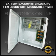 Interlocking 3 Doors EM locks 3 Doors are initially closed Clean Room Adjustable Timer