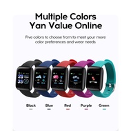 D13 Smart Watches 116PLUS Smart Bracelet Watch Sports Fitness Pedometers Blood Pressure Heart Rate Tracker Clock
