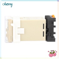 CHERRY Digital Time Relay, 220V 0.01S-99H99M Time Relay, Precision Timing DH48S‑2Z with Socket Base 