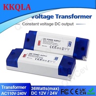 QKKQLA 1pcs 36W LED Driver Transformer 110-240VAC to DC 12V/24V 100W Switching Power Supply for Lights Strips