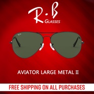 R B Aviator Large Metal II - RB3026 L2821 แว่นกันแดด size 62mm For men sunglasses.