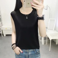 <[CDATA[Ice Silk Knitted Loose Fit Vest - Large Size Women's]]><[CDATA[