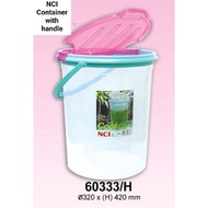 [NCI ] 60333H Round Container Foldable Cover/ Round Container With Handle/ Multipurpose Container Wi