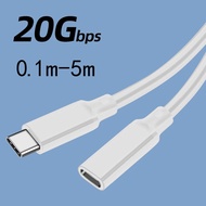 3.1BA PD 100W USB C Extension Cable Type C3.1 Gen 2 Male to Female Extender Data Cord for Cellphone 